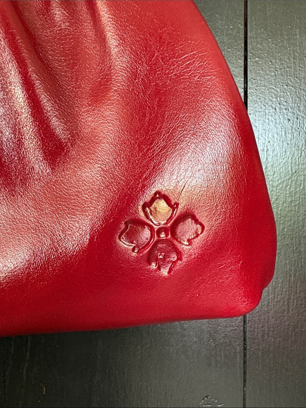 ❤️ Patricia Nash Leather Clutch Bag in Ruby Red - Picture 3 of 15